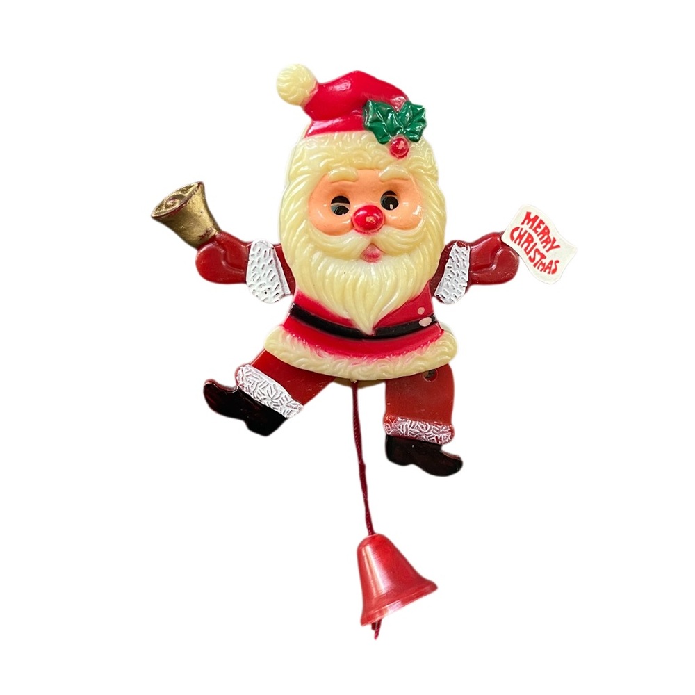✨Vintage Dancing Santa Holiday Brooch